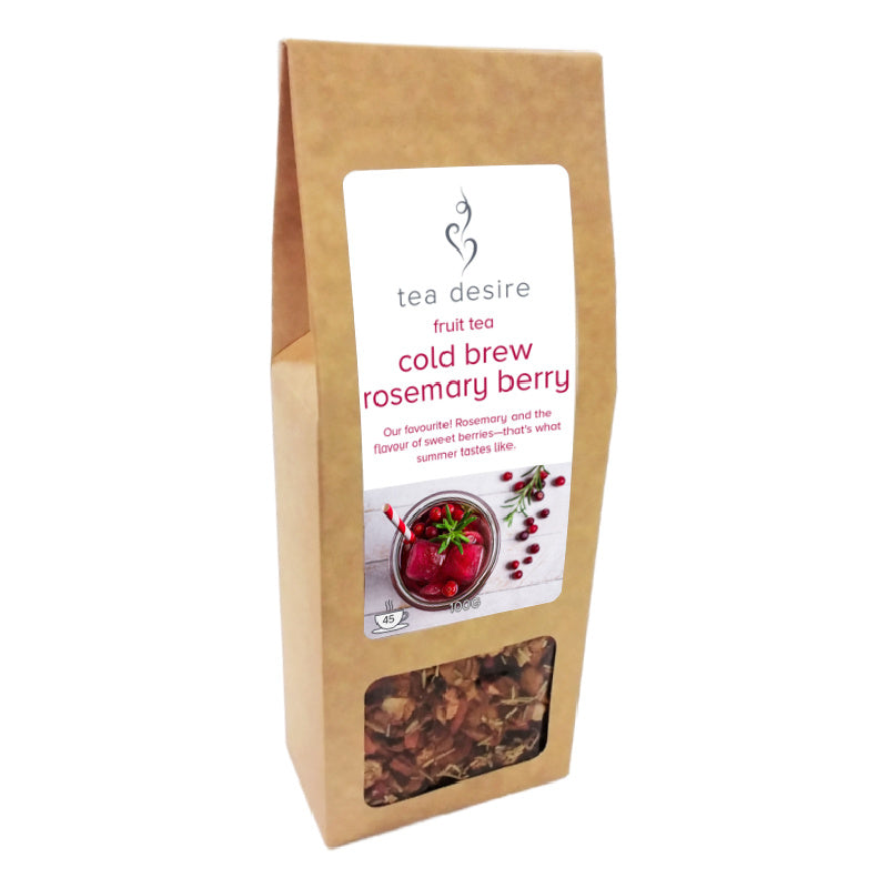Cold brew rosemary berry krafty box | Tea Desire