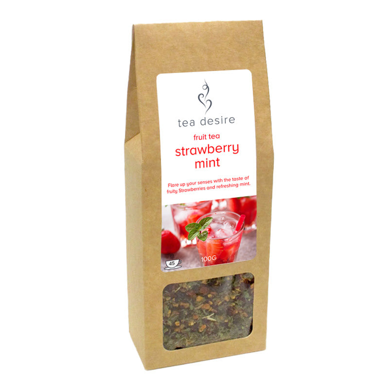 strawberry mint tea krafty box - Tea Desire