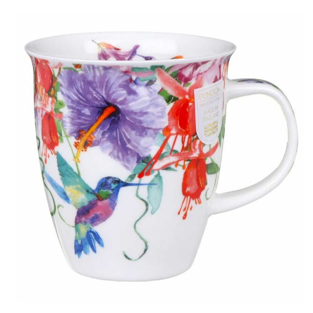 hummingbirds purple - nevis mug - Tea Desire