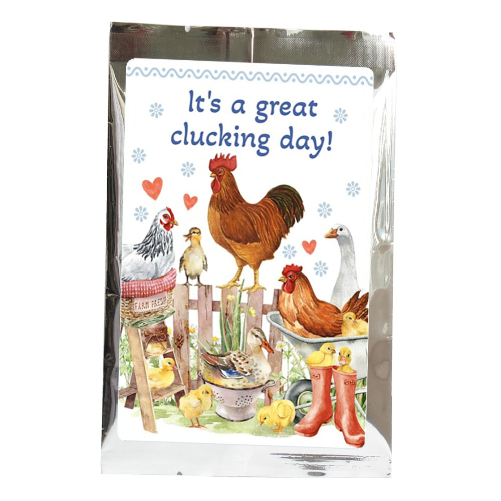Tea Greeting: it's a great clucking day  | Tea Desire