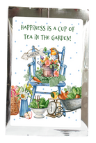 Tea Greeting: happiness is a cup of tea in the garden  | Tea Desire