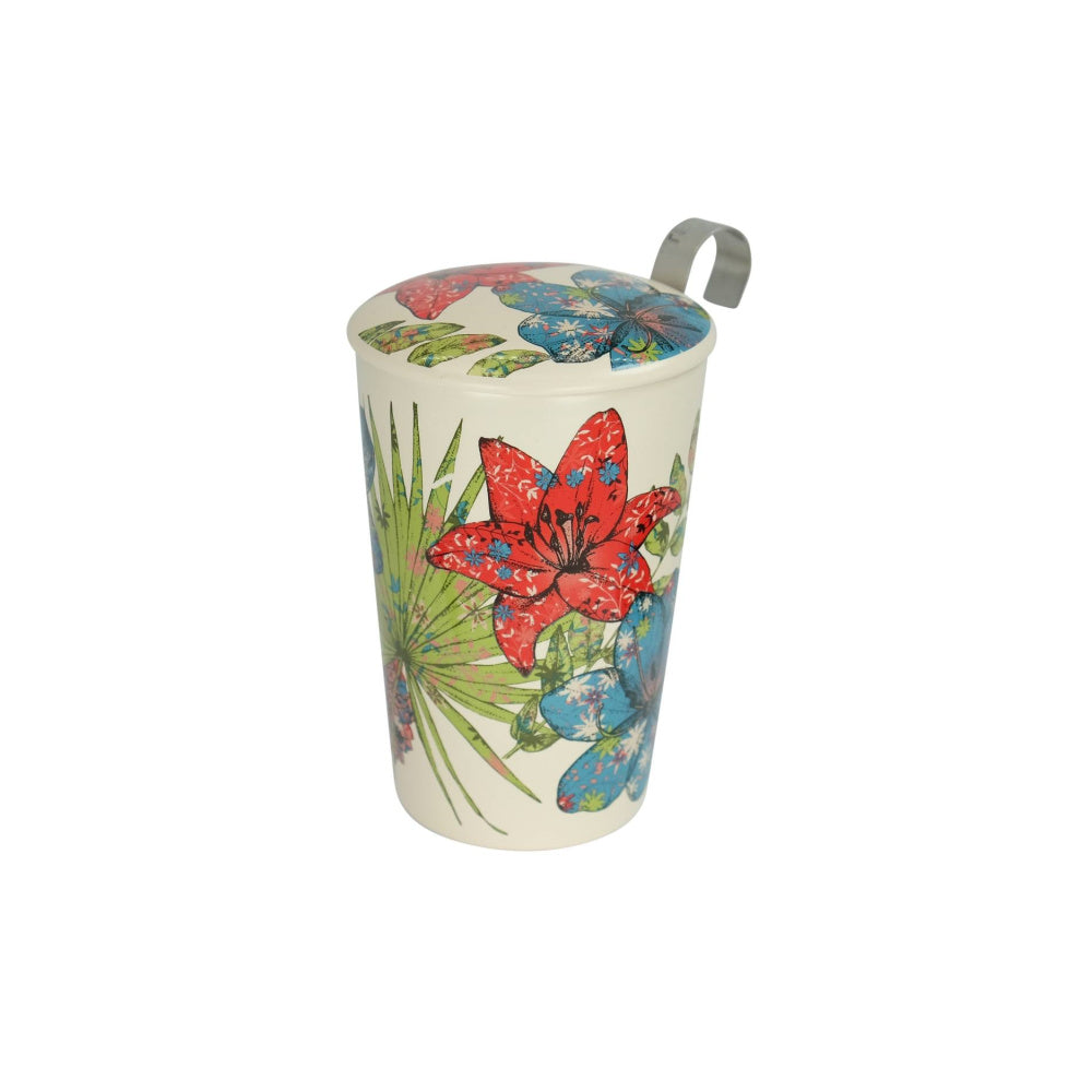 Teaeve Infuser Mug Rustic Flower | Tea Desire