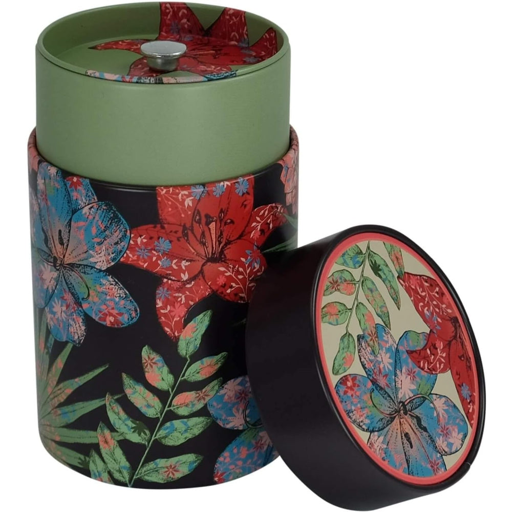 Tea storage tin Rustic Flower | Tea Desire