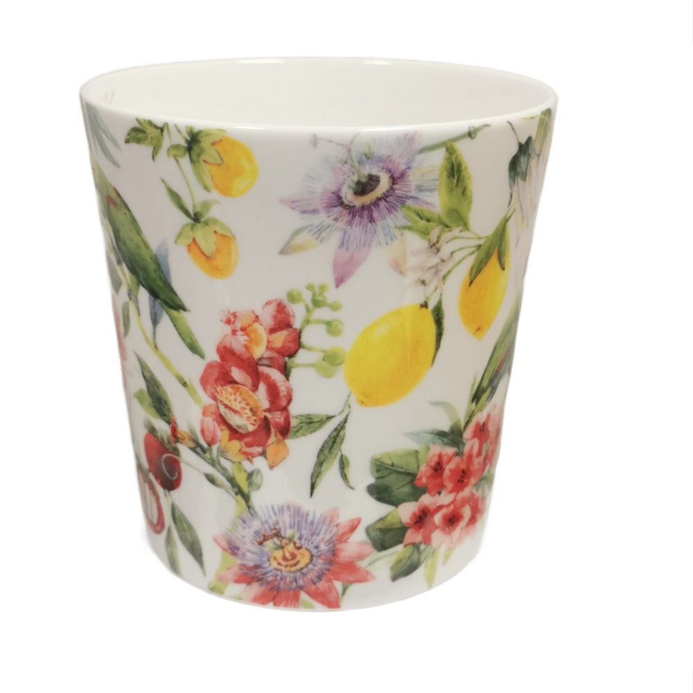 Tropical green parrot  - fine-bone china mug | Tea Desire