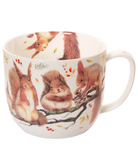 Mug with squirrel design on a white background