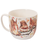 Mug with squirrel design on a white background