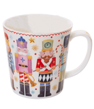 Mug with nutcracker design on a white background
