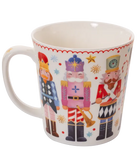 Mug with nutcracker design on a white background