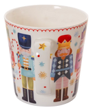 Mug with nutcracker design on a white background