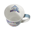 Bone China mug with decorative design on a white background