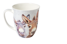 Mug with donkey design on a white background