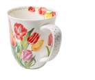 Mug with floral design on a white background