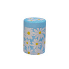 Tea Storage Tins Daisy 125g blue by Eigenart | Tea Desire