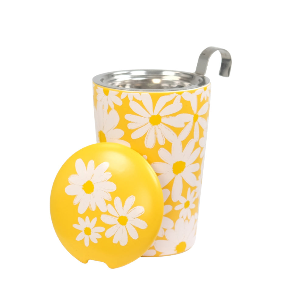 Teaeve Daisy Yellow Tea Steeper open  by Eigenart | Tea Desire