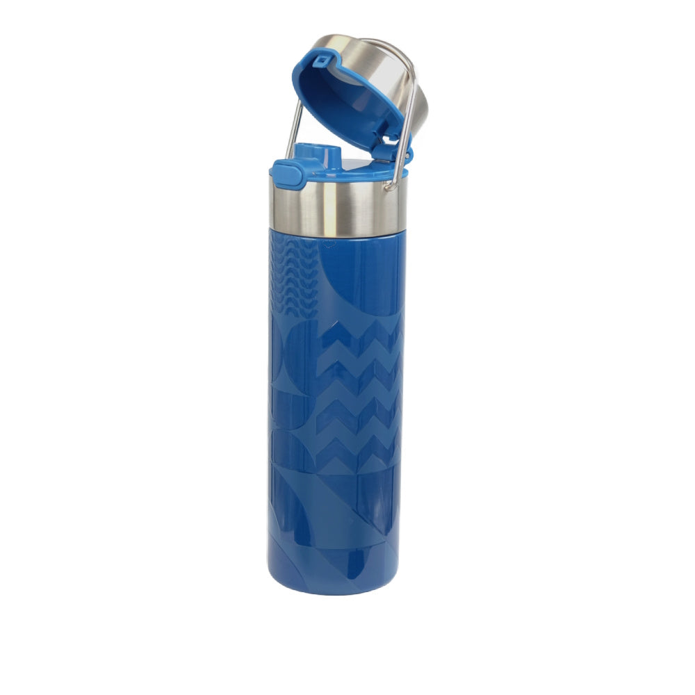 Leeza Geo Blue Travel tumbler - Tea Desire