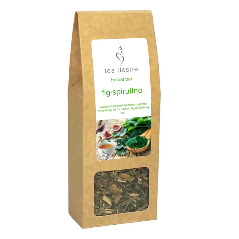 fig spirulina tea krafty box - Tea Desire