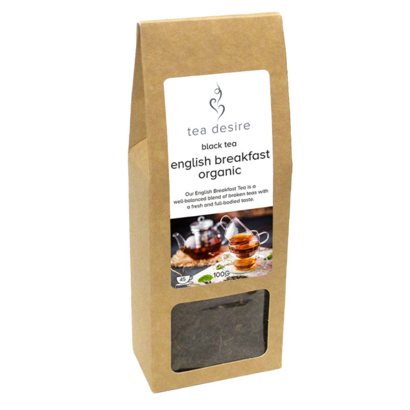 english breakfast organic tea krafty box - Tea Desire