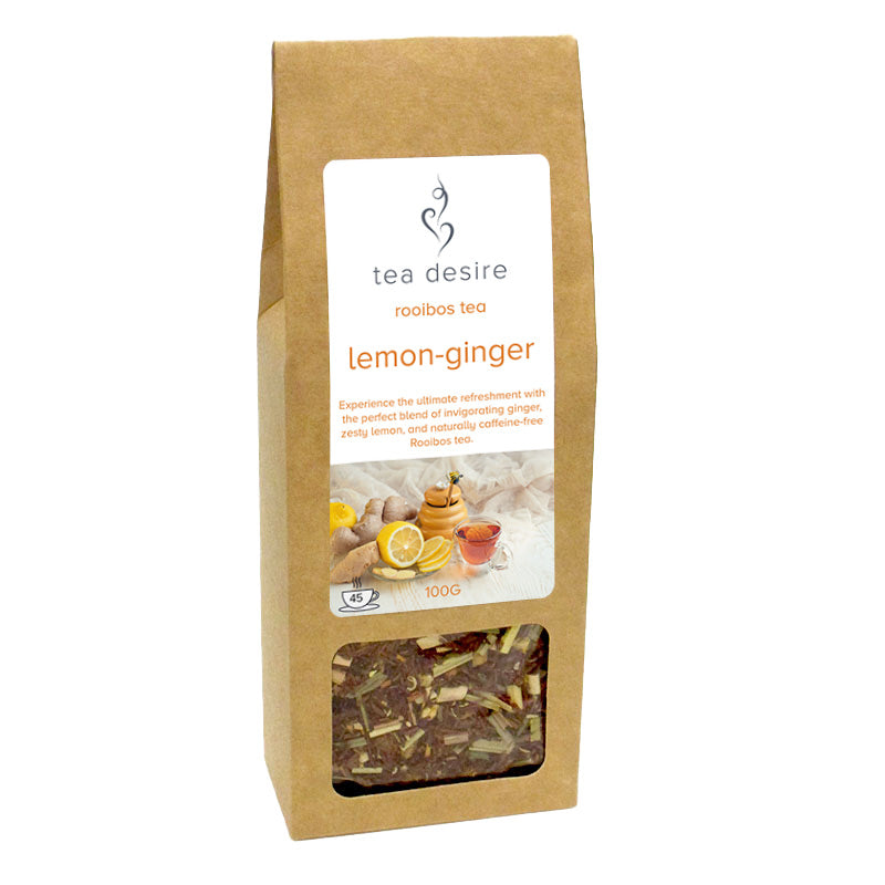 lemon ginger tea krafty box - Tea Desire