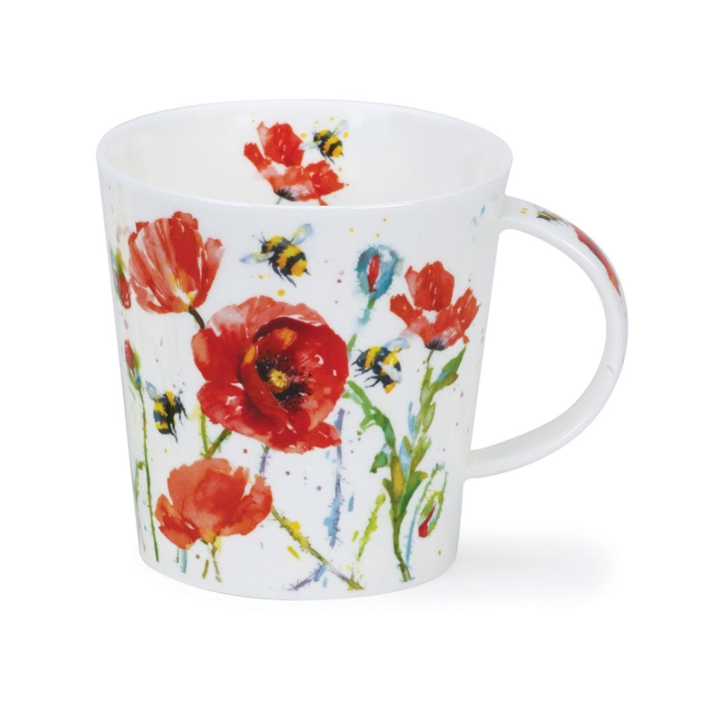 busy bee poppies - cairngorme mug - Tea Desire