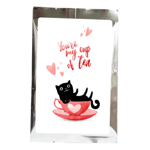 Cats Valentine's Tea Greeting Card | Tea Desire
