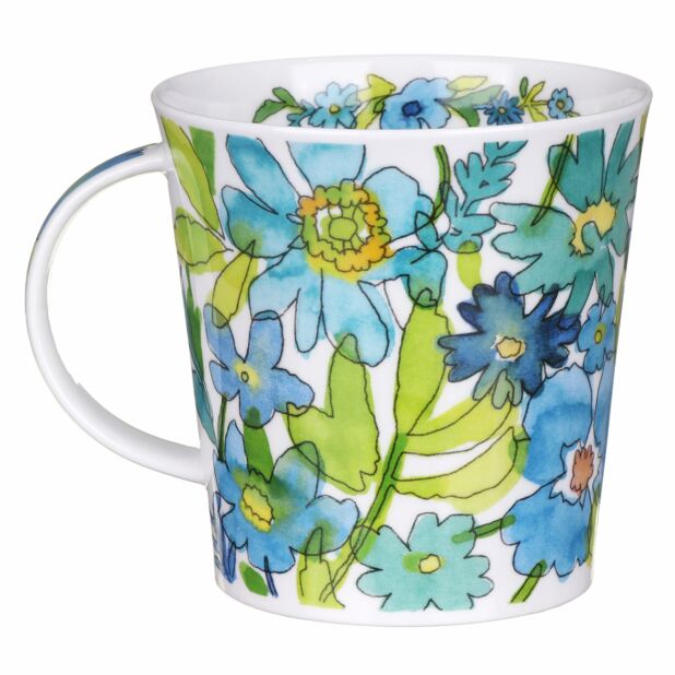 flower shower blue - cairngorme mug - Tea Desire