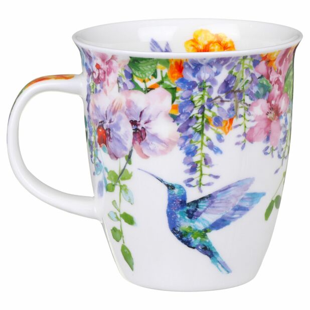 hummingbirds yellow - nevis mug - Tea Desire