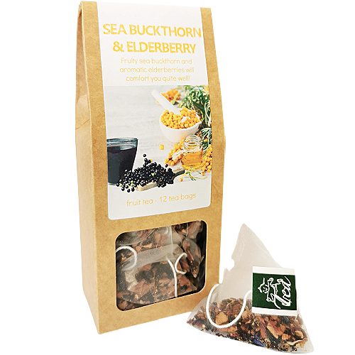 Herbal Fruit Tea, SEA BUCKTHORN & ELDERBERRY | Tea Desire