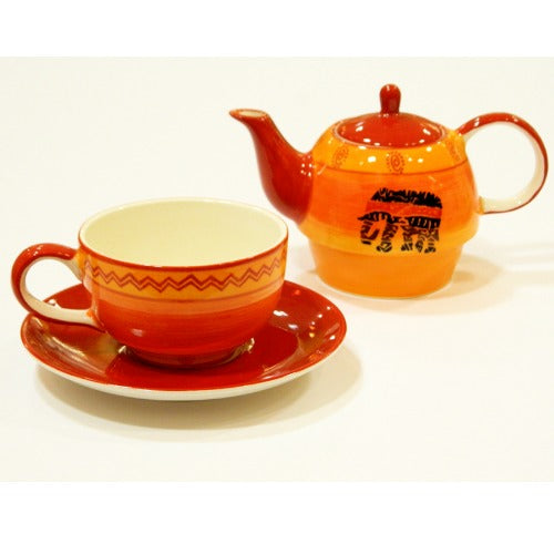 tea for one african, orange-red - Tea Desire