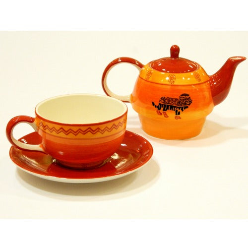 tea for one african, orange-red - Tea Desire