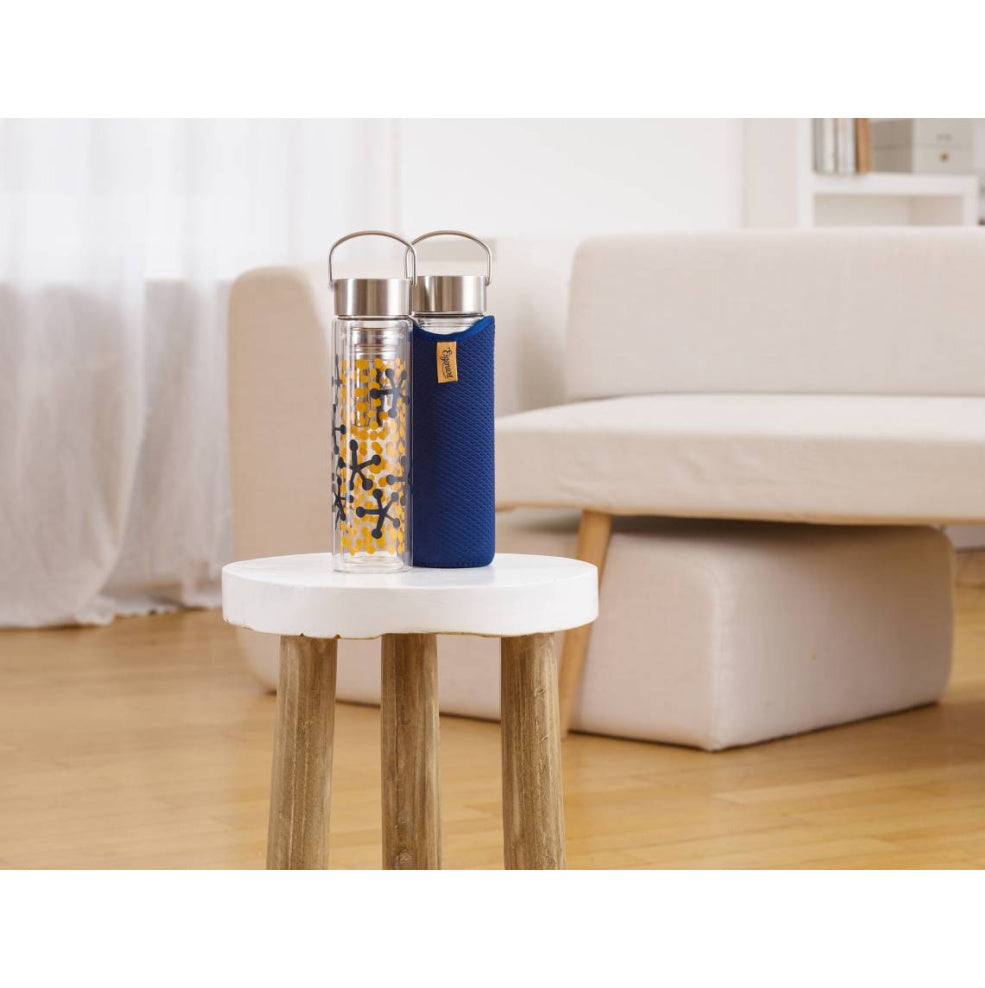 Flowtea Double Wall Glass Tumbler Potato Print | Tea Desire