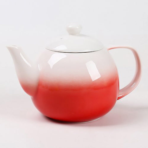 dawn teapot red with infuser - Tea Desire
