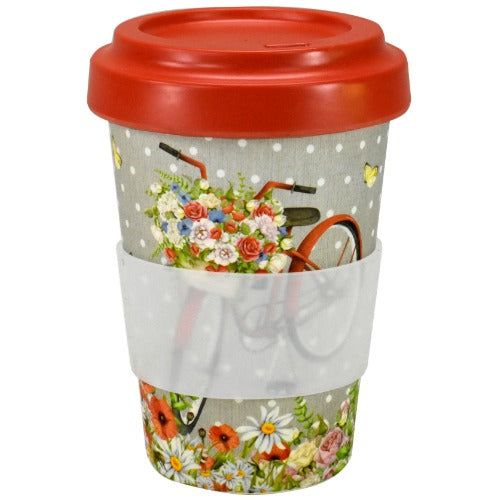 to-go bamboo-mug, bicycle - Tea Desire