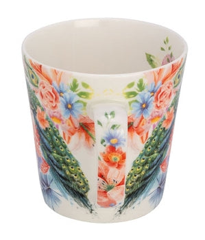 Mug Flower Fantasy with Peacock | Tea Desire