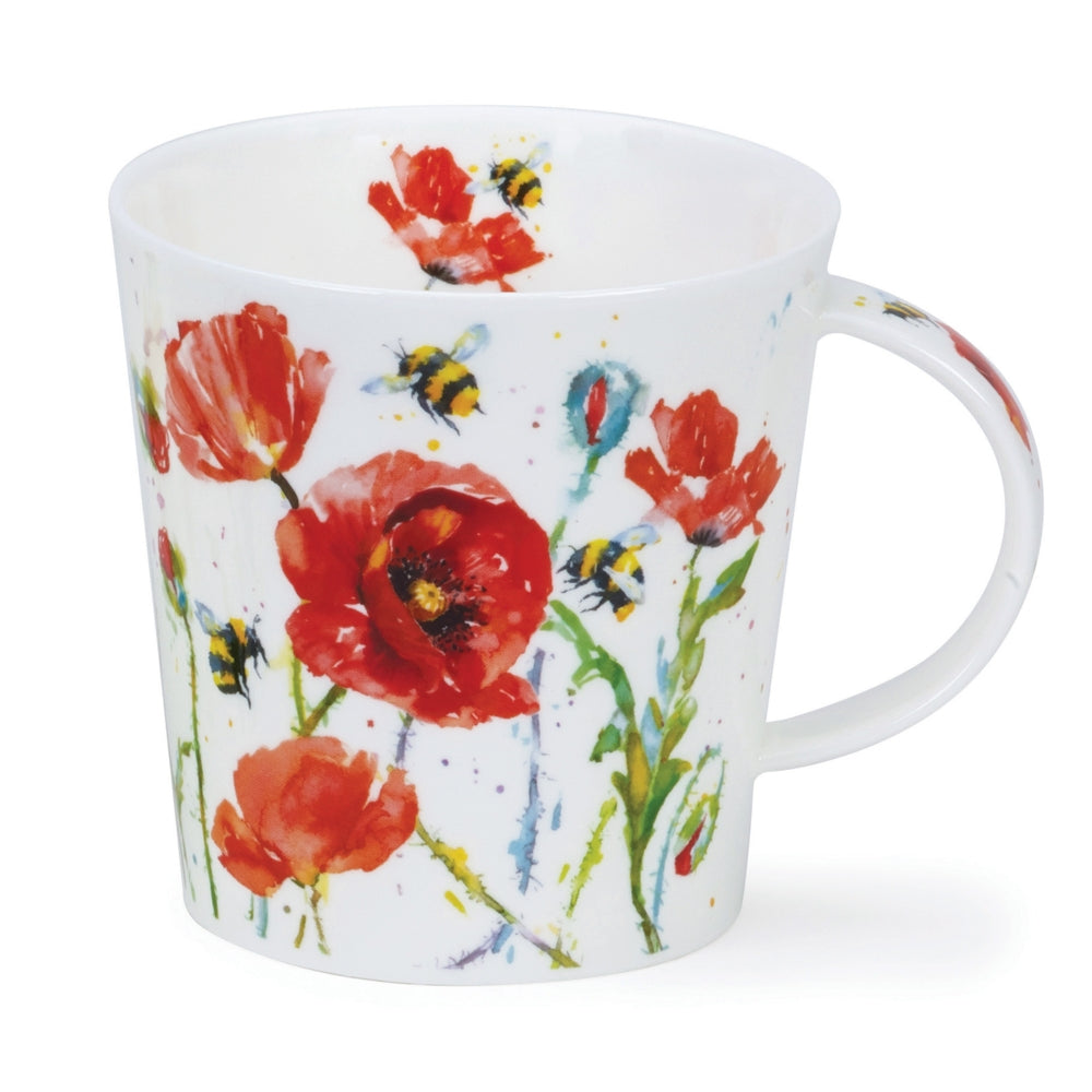 busy bee poppies - cairngorme mug - Tea Desire