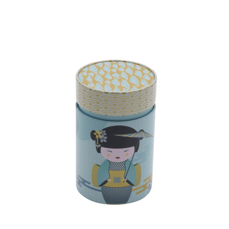 Tea Desire's Little Geisha Tea Tin petrol