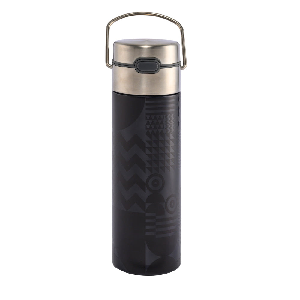 Leeza Geo Black Travel Tumbler by Eigenart