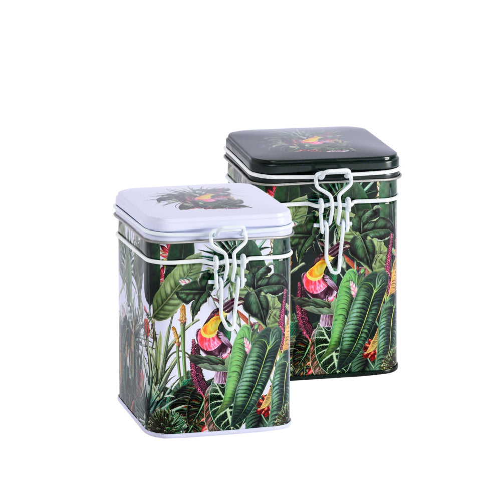Tea Storage Tin Rainforest by Eigenart @ Tea Desire