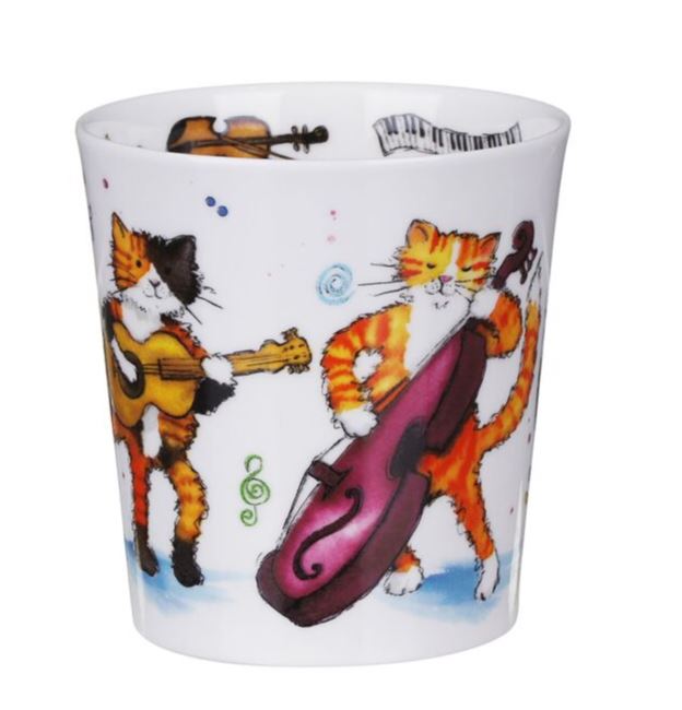 Dunoon's Lomond Shape Mug Groovy Cats