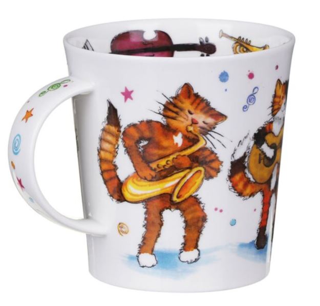 Dunoon's Lomond Shape Mug Groovy Cats